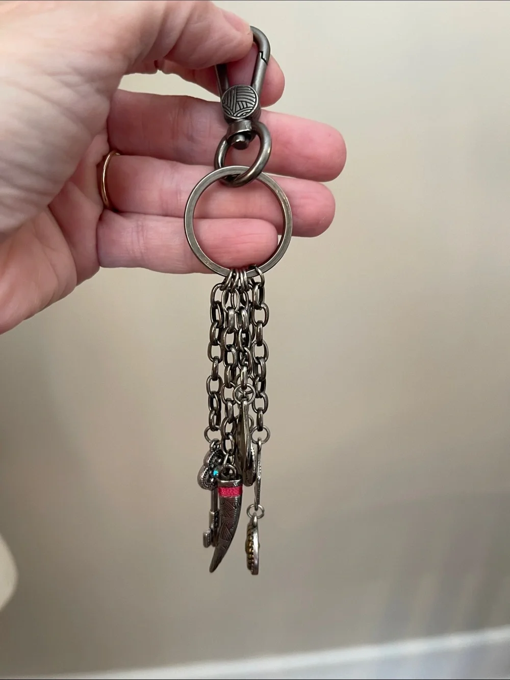 The SAK Bohemian Style - Tribal Multi Charm Key Chain - Bag Charm